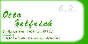 otto helfrich business card